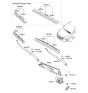 Diagram for Hyundai Ioniq Wiper Arm - 98311-G2000