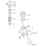 Diagram for Hyundai Santa Fe Sport Coil Spring Insulator - 54623-3S000