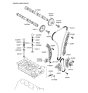 Diagram for Hyundai Timing Chain Tensioner - 24410-3C300