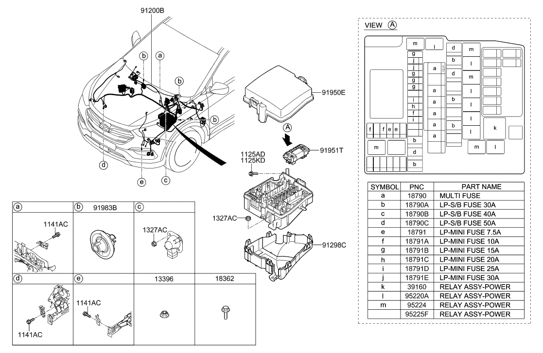 91941-4Z020 - Genuine Hyundai UPPER COVER-ENGINE ROOM BOX