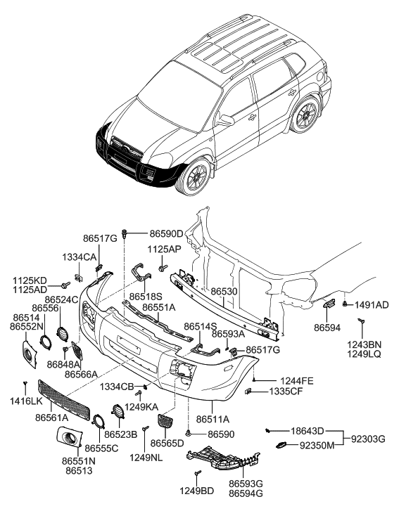 Предохранители hyundai tucson 2008