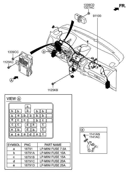 91010-2S171 - Genuine Hyundai WIRING ASSEMBLY-MAIN