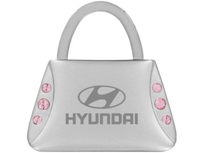 Hyundai Purse shape with 6 pink crystals from Swarovski 00402-20610