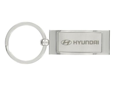 Hyundai Front curving, long rectangular keychain 00402-24010