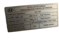 Hyundai 32450-3CAA5 Label-Emission Control