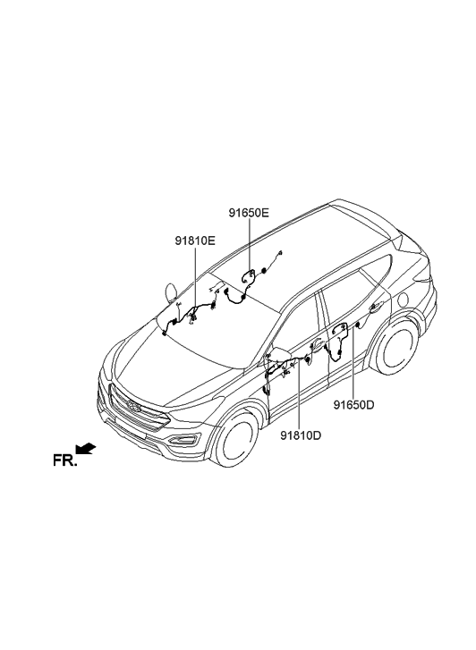 91600-4z120-genuine-hyundai-wiring-assembly-front-door-driver