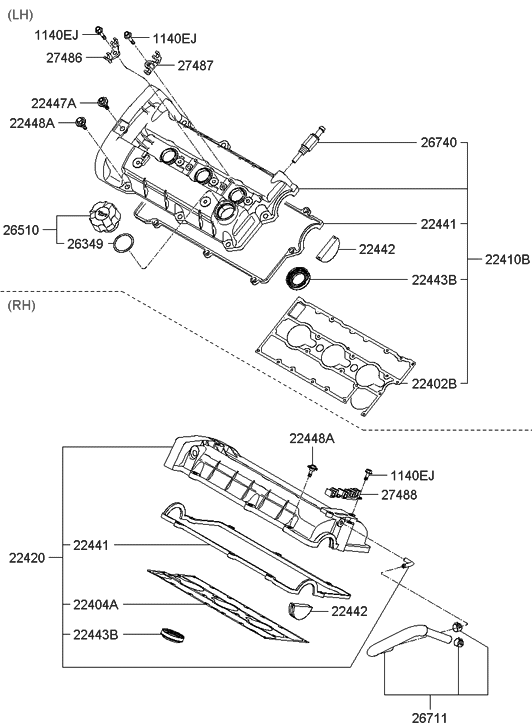 Hyundai kia 26510 26600