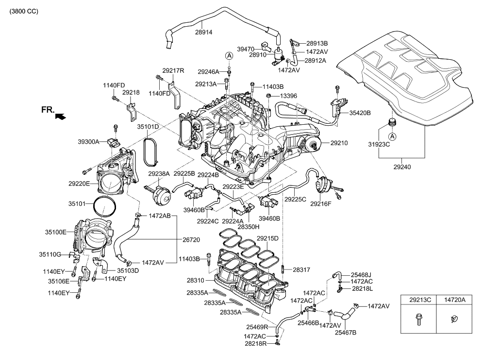 28911-3L200 Genuine Hyundai Bracket-PCSV