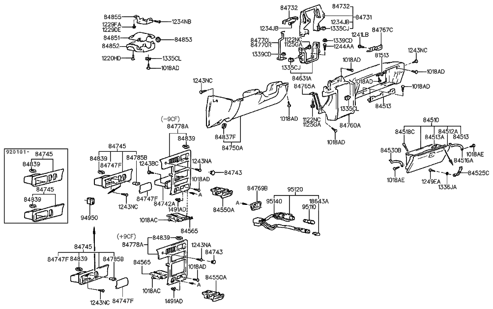 84510-28500-aq-genuine-hyundai-glove-box-assembly