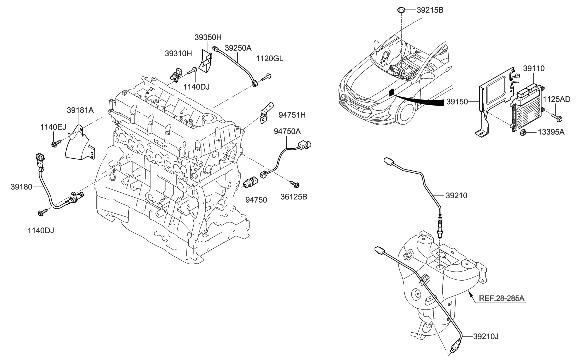 04 Hyundai Sonata Engine Diagram