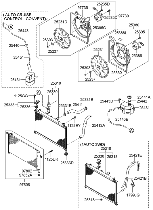 2007 Hyundai Accent Engine Cooling System - Hyundai Parts Deal