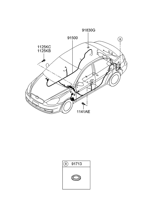 2010 Hyundai Accent Floor Wiring - Hyundai Parts Deal