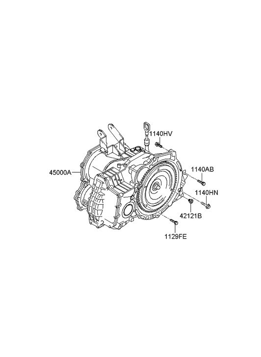 45000-22bc1-genuine-hyundai-ata-torque-converter-assembly