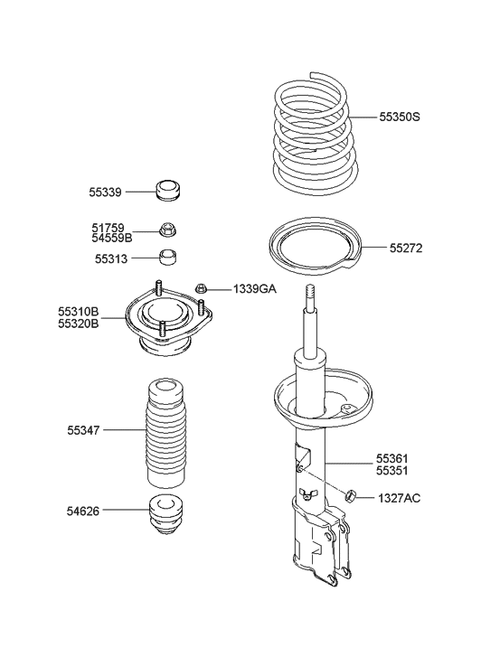 55361-2D000 Genuine Hyundai Part