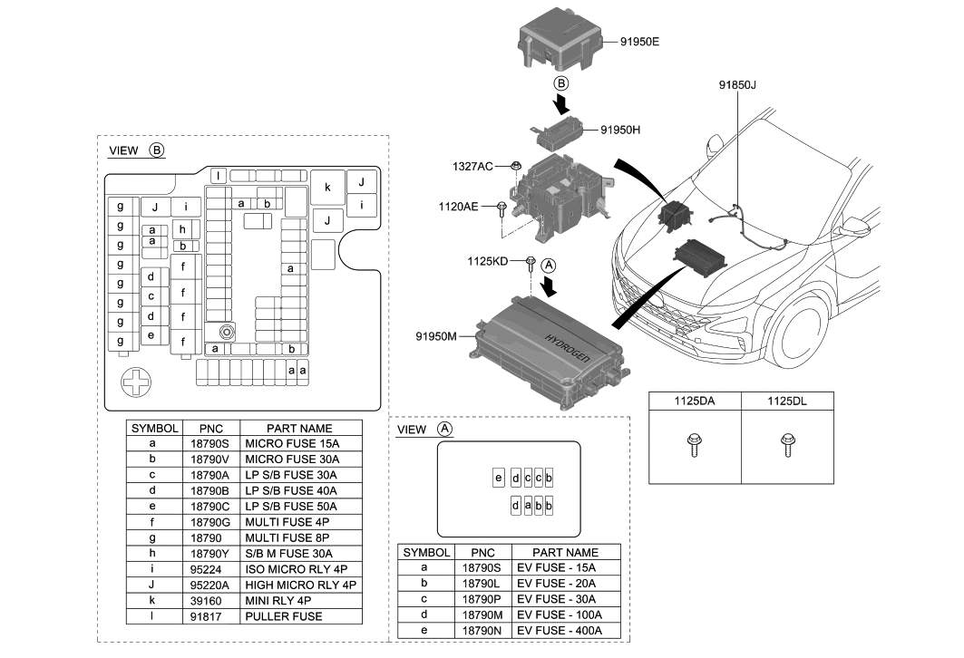 91956 M5020 Genuine Hyundai UPR Cover Eng Room Box