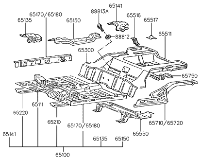 Genuine Hyundai Panel Assembly Side Sill Inner Rh