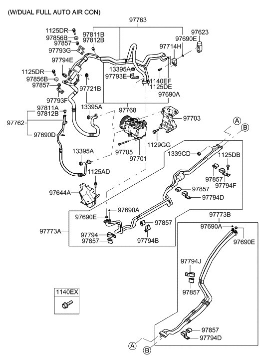 97768-2B280 Genuine Hyundai Tube-Liquid