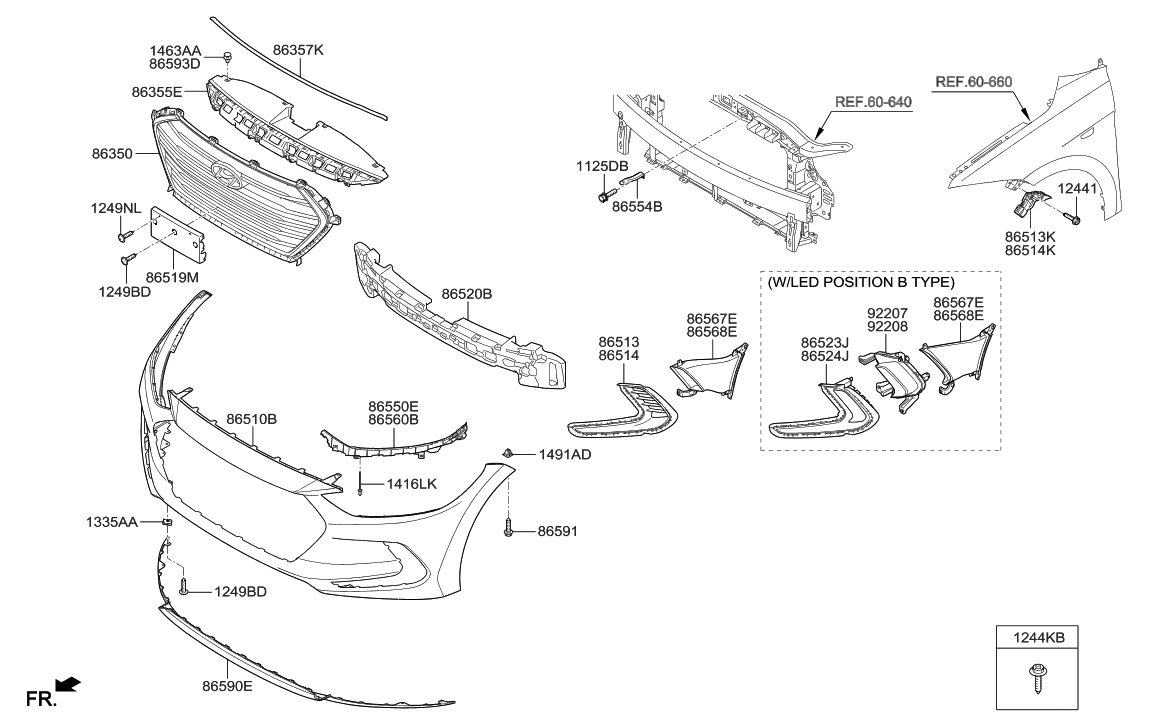 Hyundai Elantra Body Parts Catalog