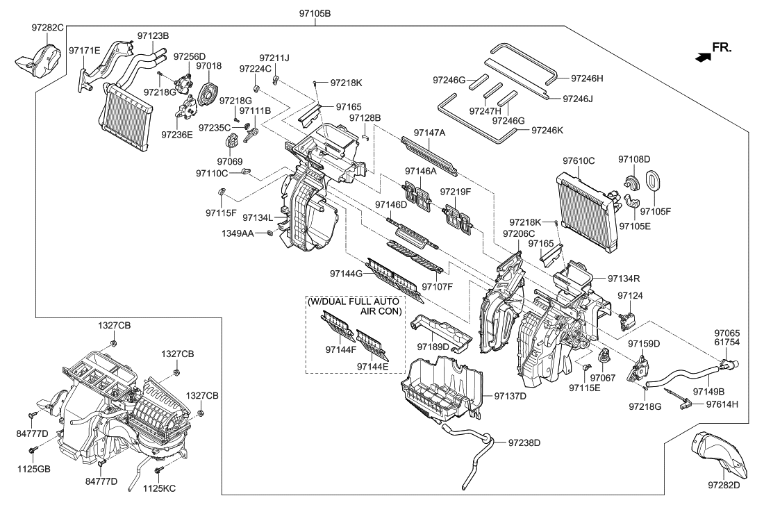 97159-F2010 - Genuine Hyundai ACTUATOR MOTOR ASSEMBLY-TEMPERATURE