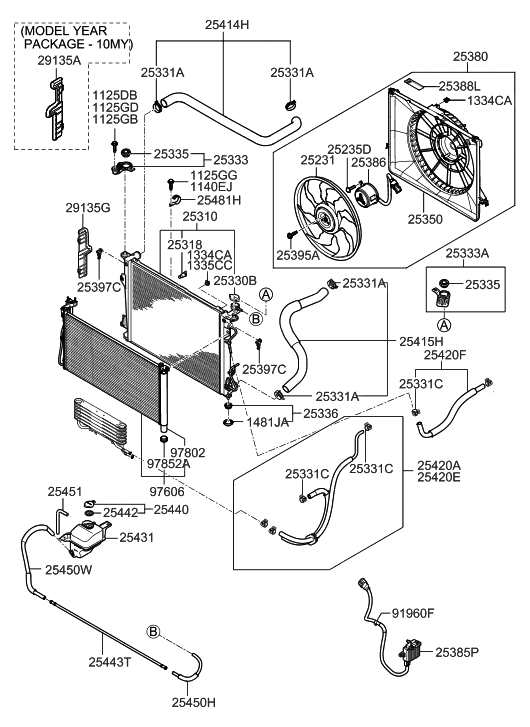 2007 Hyundai Azera Engine Cooling System - Hyundai Parts Deal