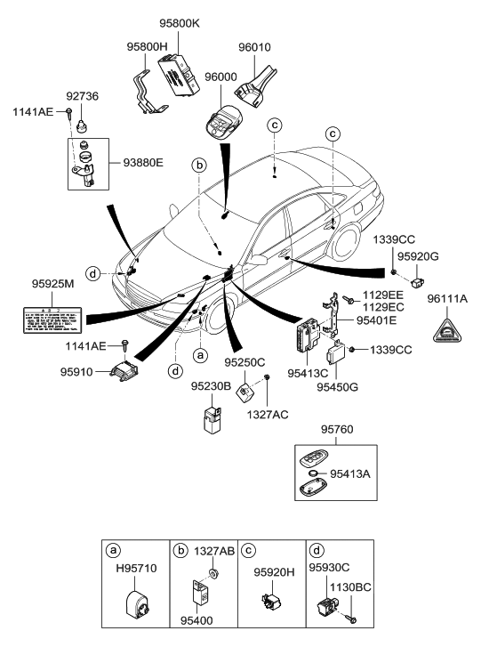 95800-3L600 Genuine Hyundai Tpms Module Assembly