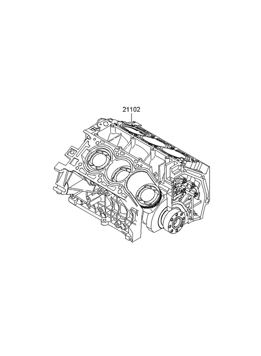 2007 Hyundai Azera Short Engine Assy - Hyundai Parts Deal