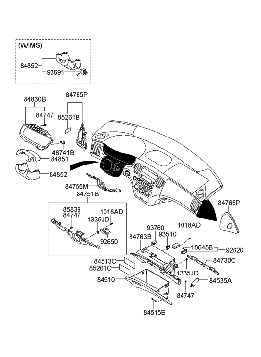 G T Y Genuine Hyundai Trim Assembly Luggage Side Lh