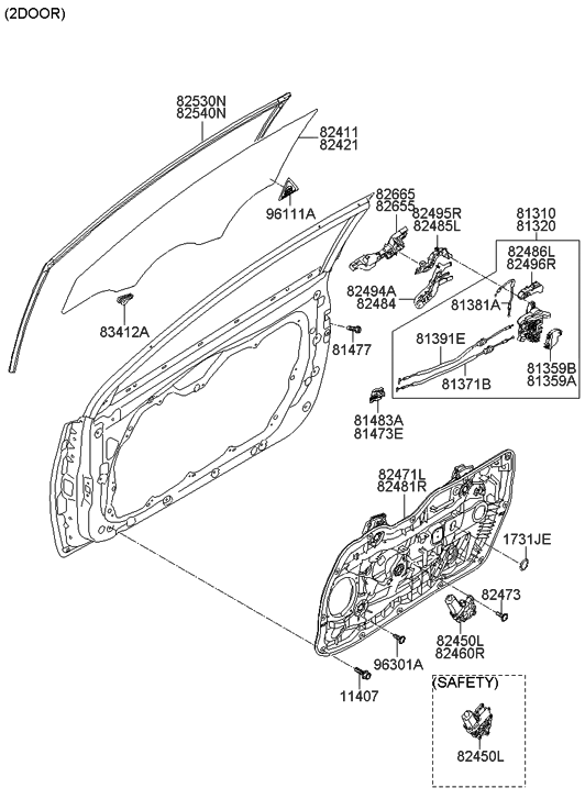 82450-3X110 - Genuine Hyundai Parts