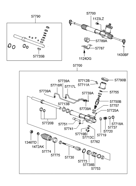 57700-39000-rm-genuine-hyundai-reman-gear-linkage-assembly