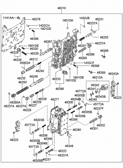 Transmission Valve Body - 2001 Hyundai XG300