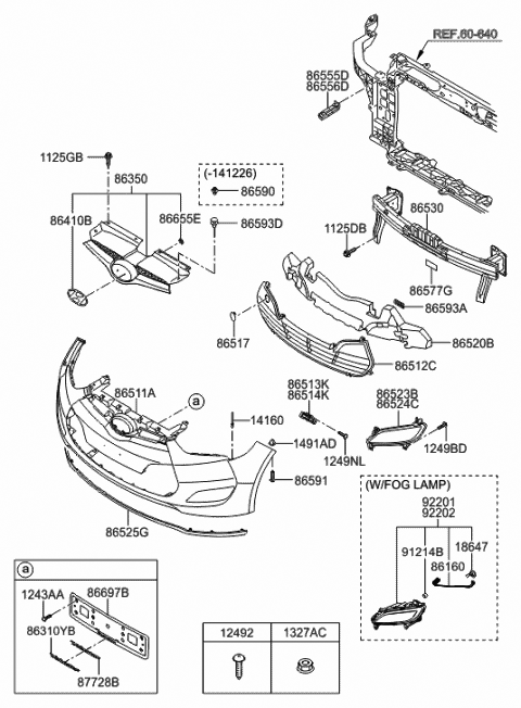 2016 hyundai veloster front bumper