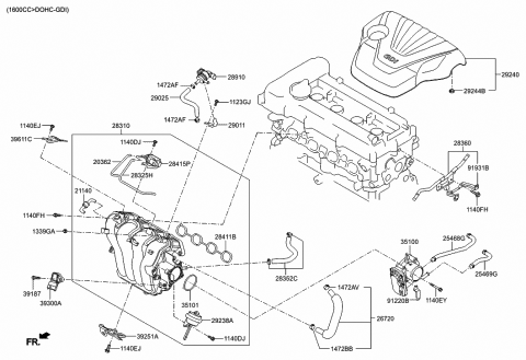 Intake Manifold - 2016 Hyundai Veloster