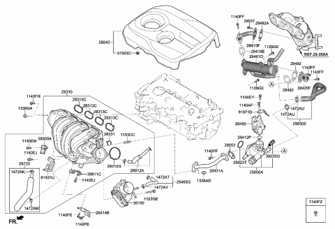 Intake Manifold - 2019 Hyundai Sonata Hybrid