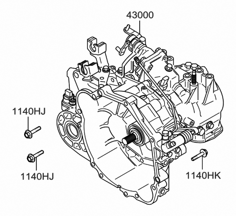 Transaxle (MTA) - 2005 Hyundai Sonata New Body Style (Korean)