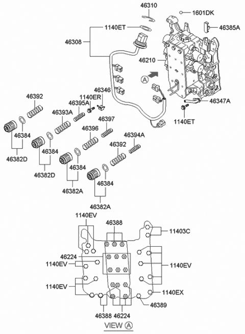 Transmission Valve Body - 2007 Hyundai Entourage