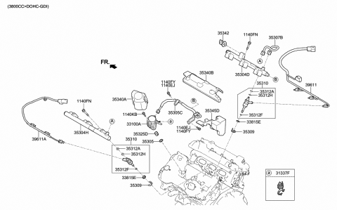 Throttle Body & Injector - 2020 Hyundai Genesis G80