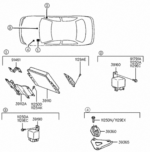 Electronic Control - 1999 Hyundai Accent Old Body Style