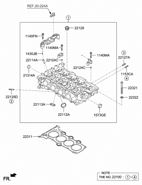 Cylinder Head - 2012 Hyundai Accent