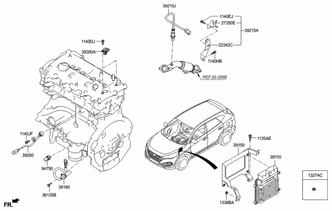 Electronic Control - 2016 Hyundai Tucson Gas