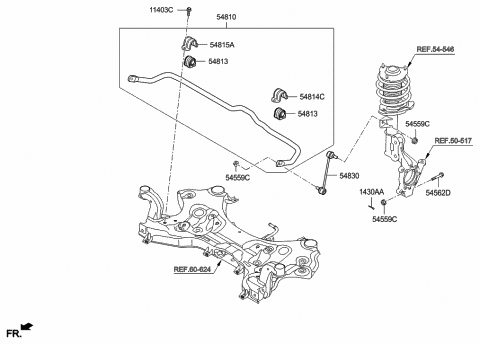 Front Suspension Control Arm 2018 Hyundai Tucson