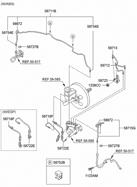 Brake Fluid Line - 2007 Hyundai Elantra