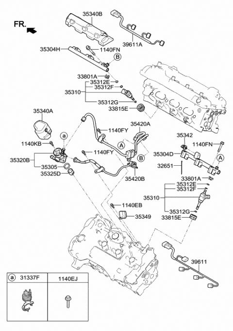 Throttle Body & Injector - 2015 Hyundai Azera