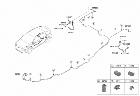 Hyundai kia 58735 38700