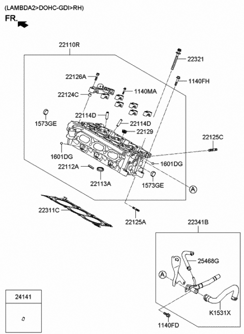 Cylinder Head - 2009 Hyundai Genesis