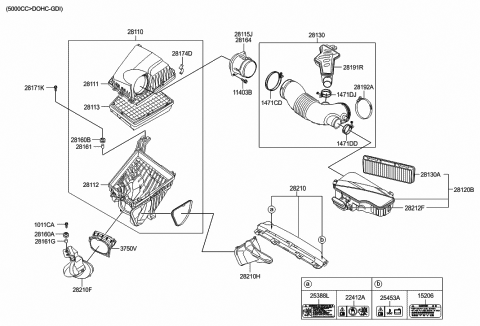 28210-3M150 Genuine Hyundai Duct-Air "B"