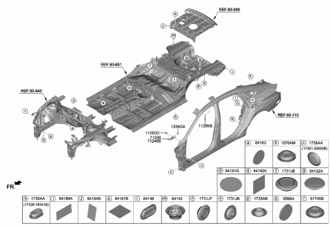 71248-L1000 Genuine Hyundai EXTENTION Assembly-COWL Side MTG,R