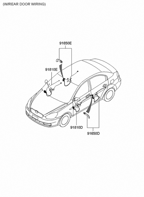 Miscellaneous Wiring - 2006 Hyundai Accent New Body Style (Produced