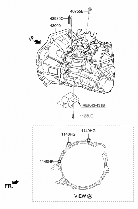 Transaxle Assy Manual Hyundai Elantra Us Alabama Made