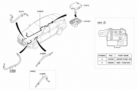 Miscellaneous Wiring - 2015 Hyundai Genesis