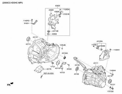 Transaxle Case-Manual - 2017 Hyundai Elantra Korean made